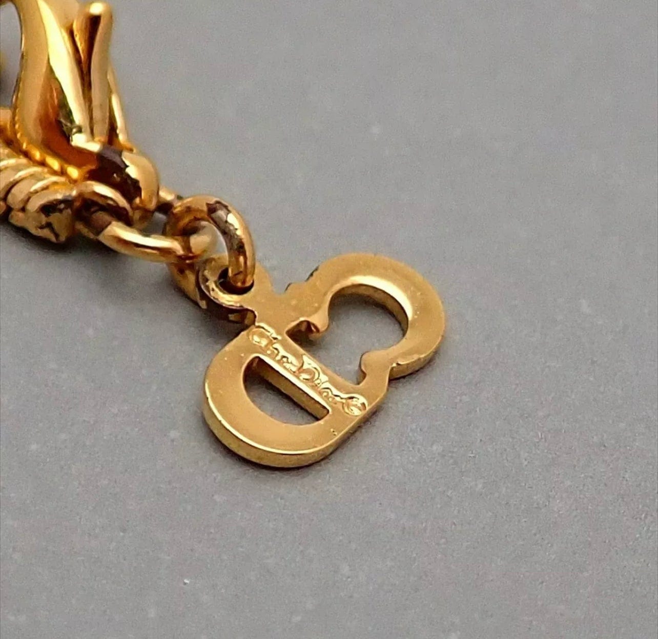 LuxuryPromise Vintage Dior charm necklace gold