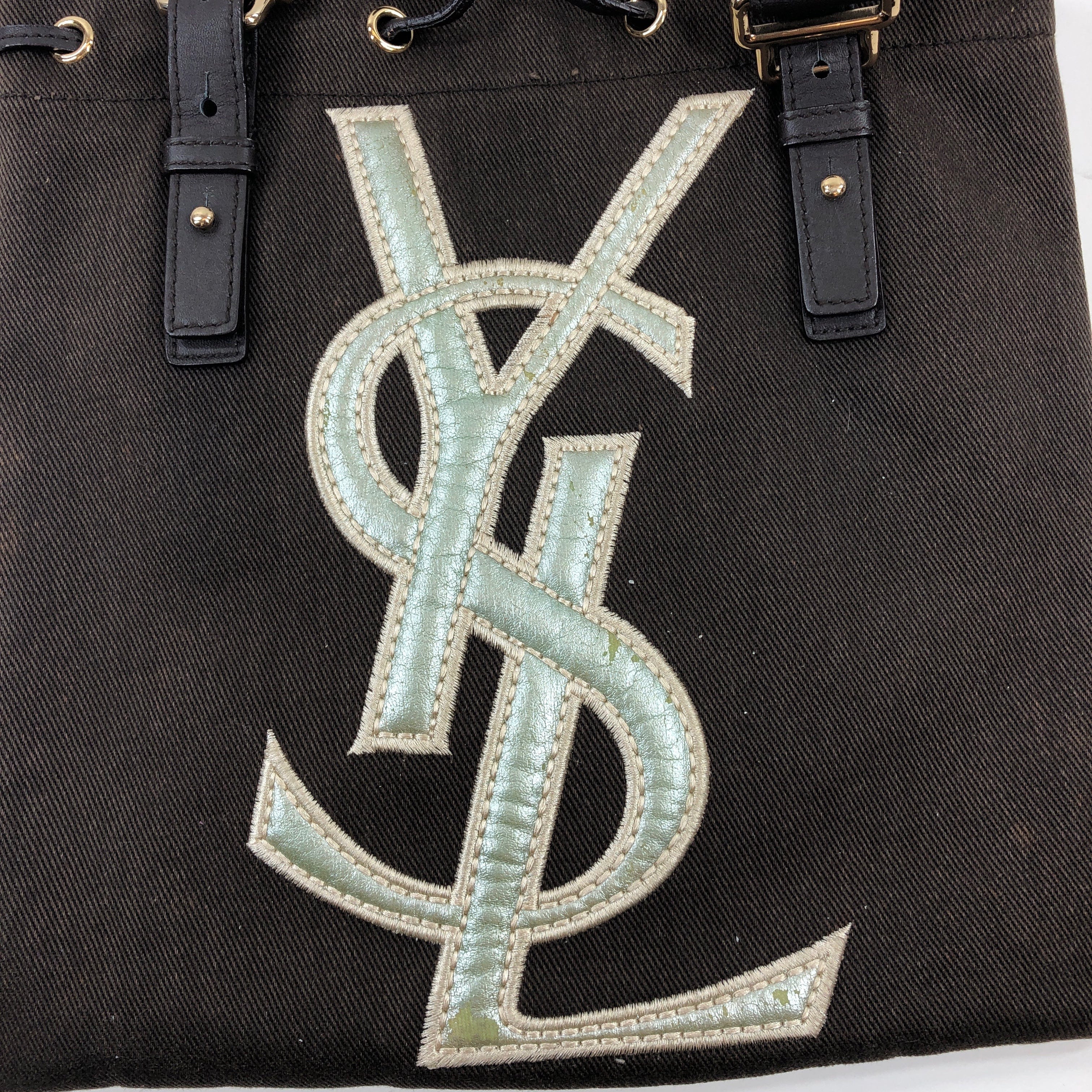 LuxuryPromise Yves Saint Laurent Ysl Logo Embroidery Handbag