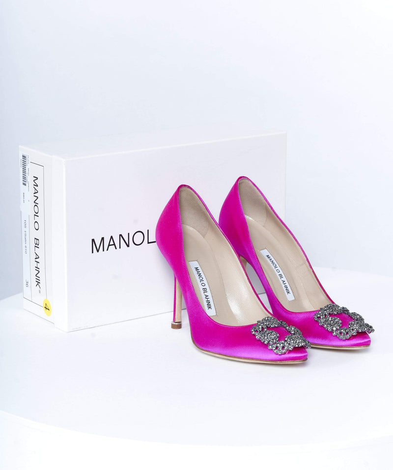 Manolo Blahnik Pink Manolo with box and dustbags size 36