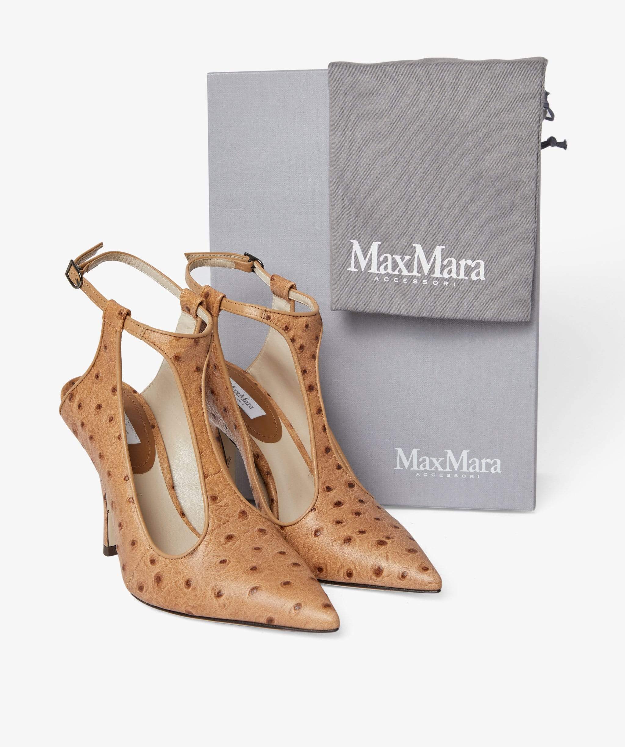 Max Mara Max Mara Ostrich Heels