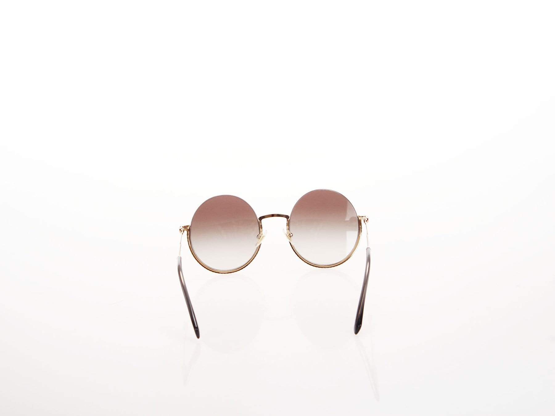 Miu Miu Miu Miu Round Embellished Tinted Sunglasses - RCL1134