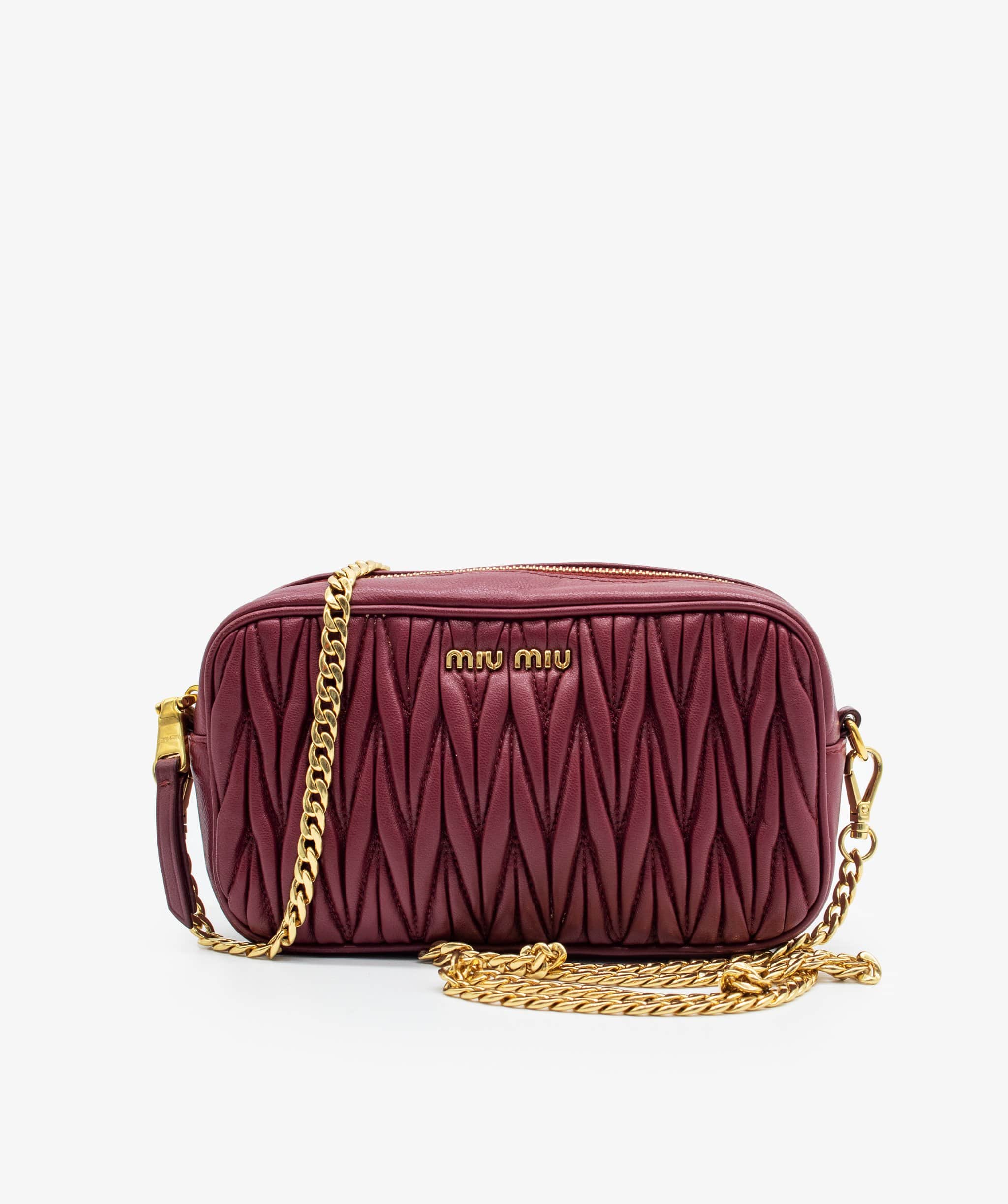 Miu Miu Miu Miu Matelasse Chain Belt Bag