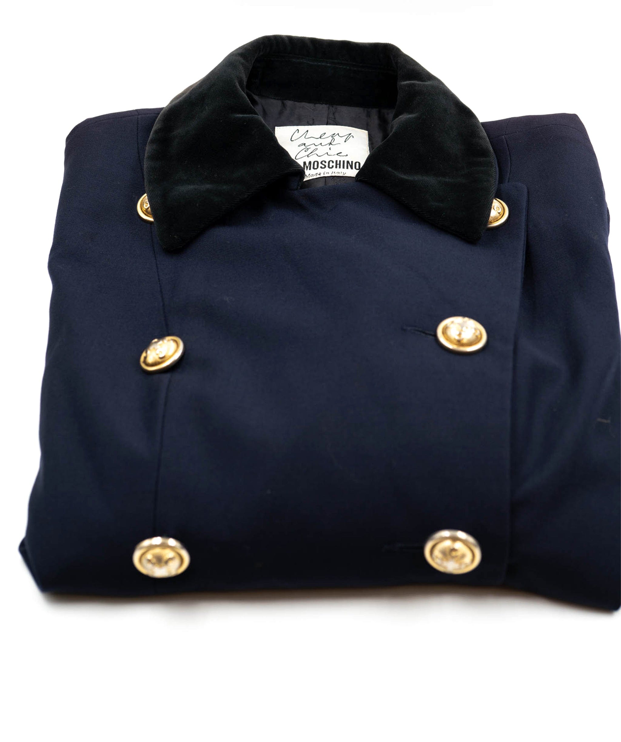 Moschino Moschino Cheap and Chic navy blazer, GHW AEL1088