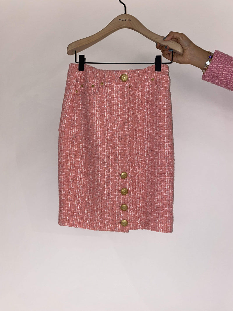 Moschino Moschino Tweed Pink Skirt