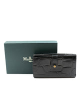Mulberry Mulberry Black Moc Croc Embossed Leather Wallet MW2811