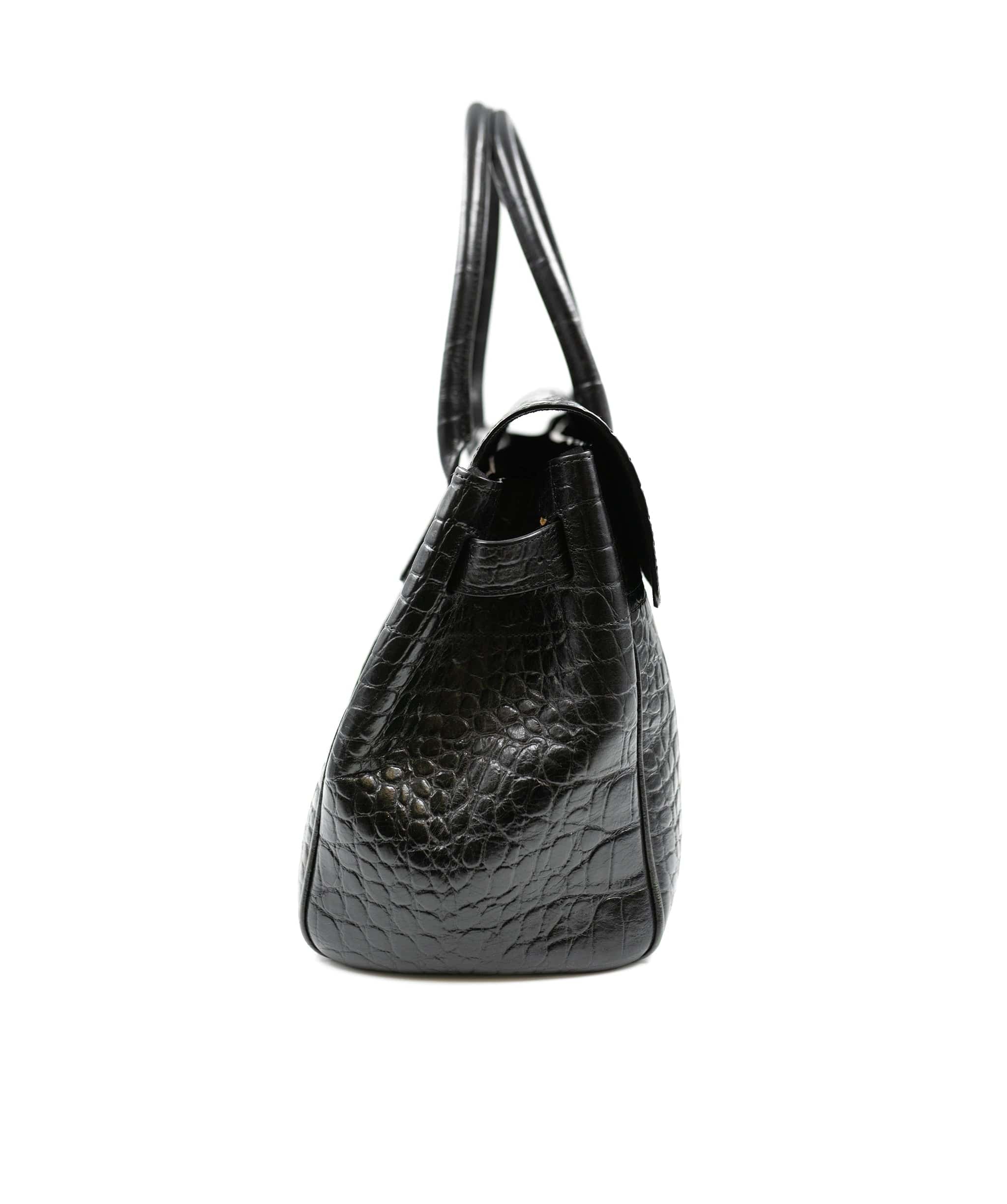 Mulberry Mulberry Black croc bayswater AGC1332