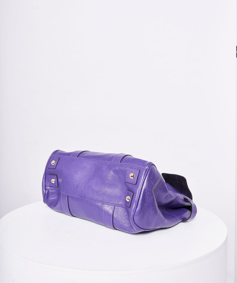 Mulberry Mulberry Purple Leather Bayswater GHW  AGL1001