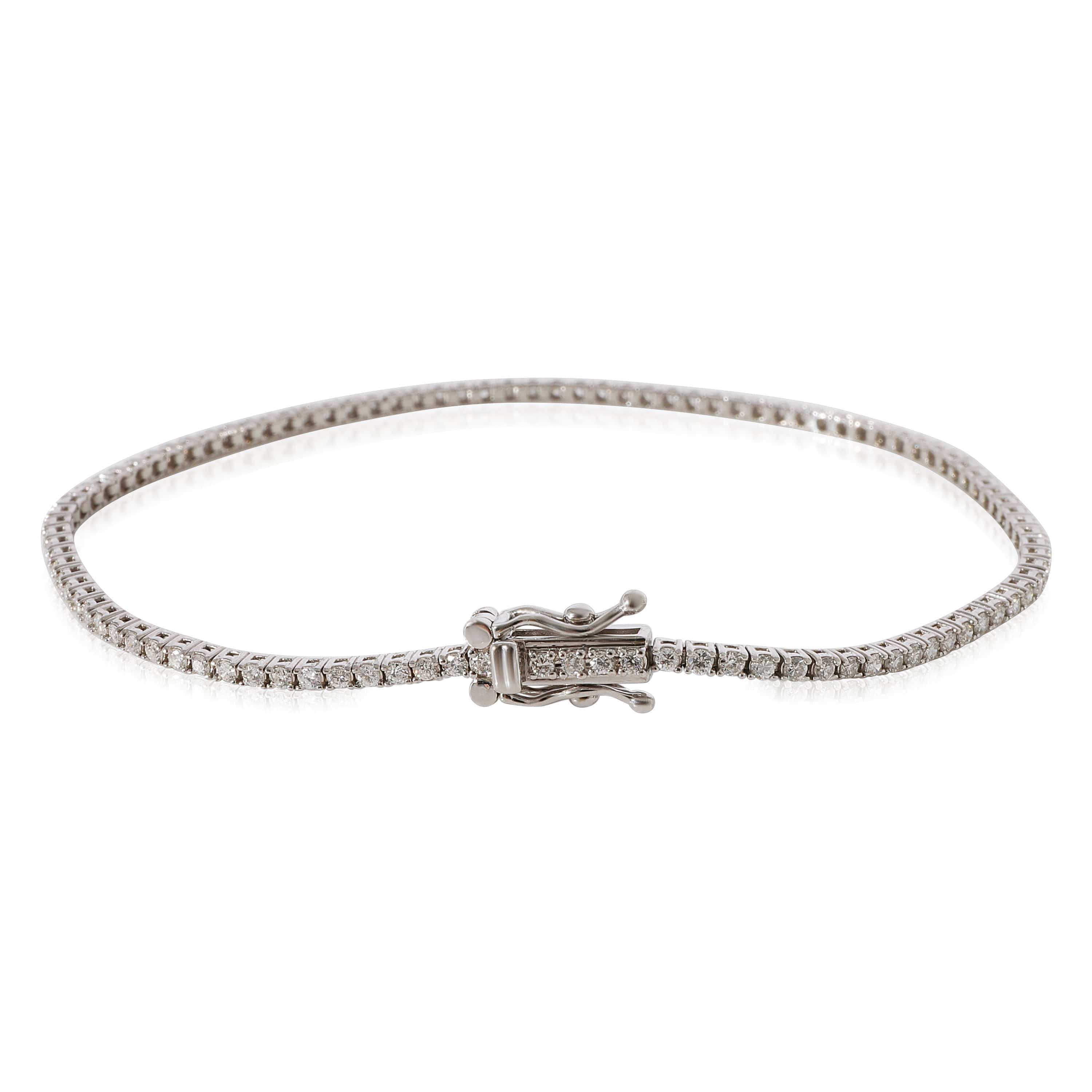 myGemma Diamond Micro Tennis Bracelet in 14k White Gold 1.00 CTW