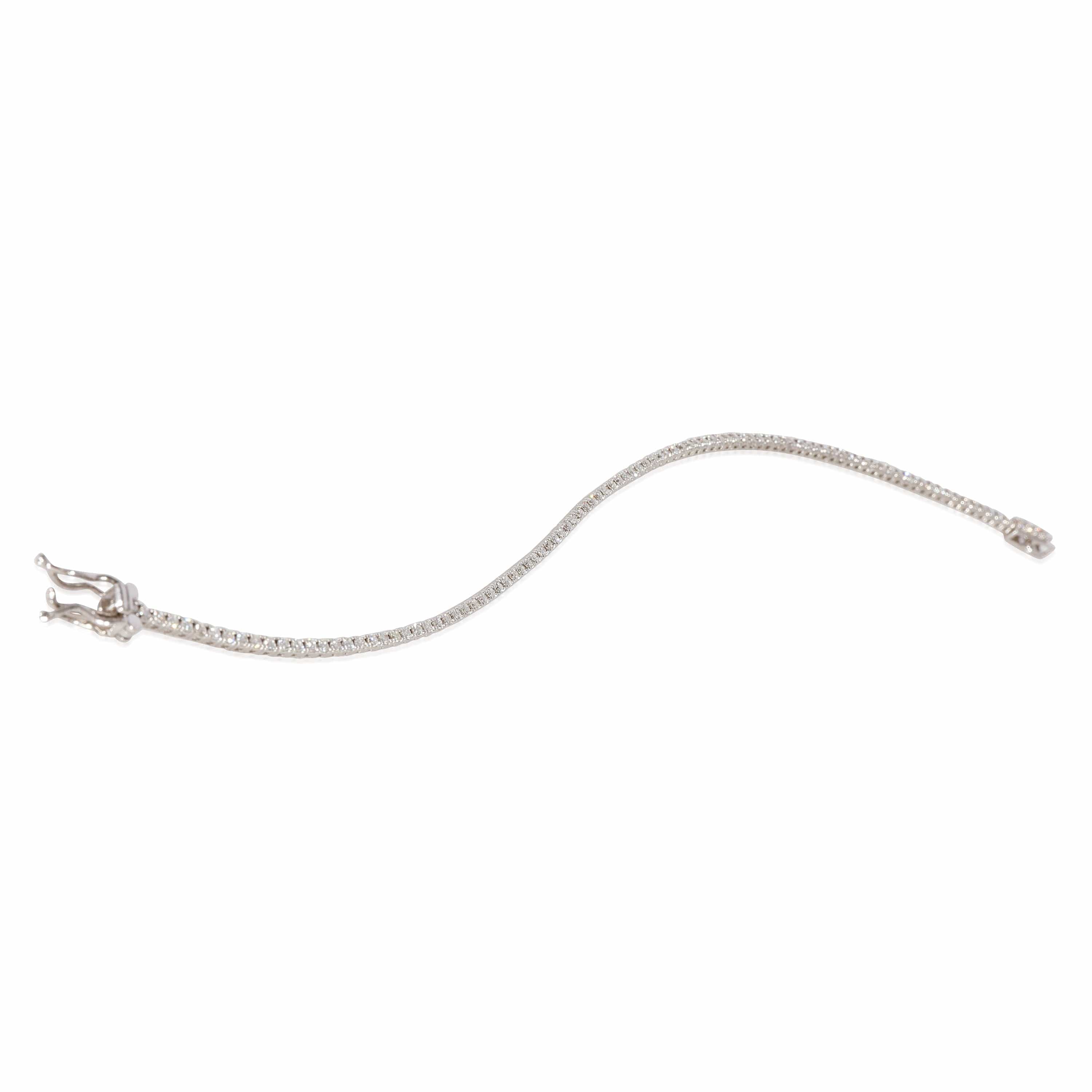 myGemma Diamond Micro Tennis Bracelet in 14k White Gold 1.00 CTW