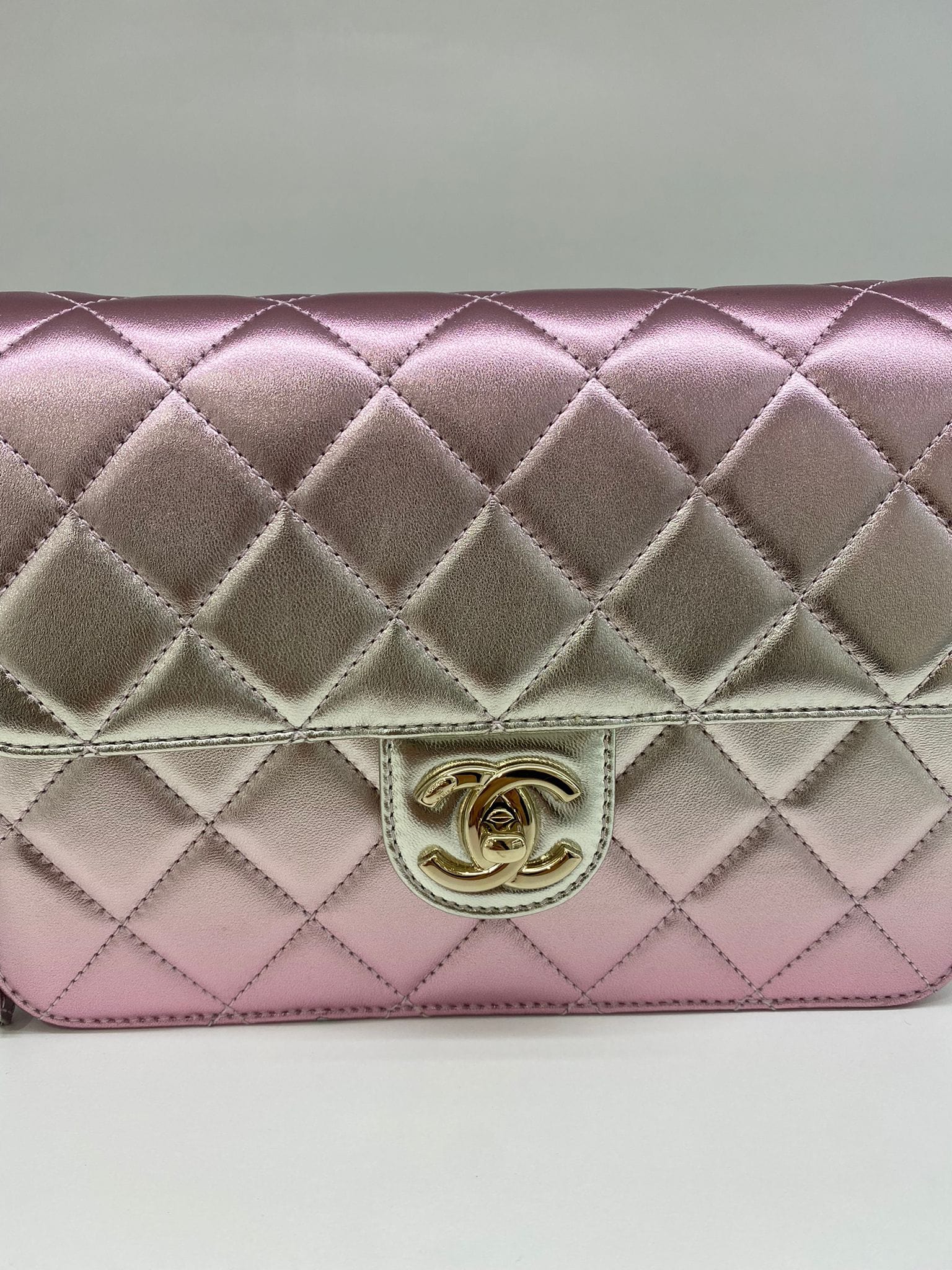 PH Luxury Consignment Chanel Large Like A Wallet Metallic Pink