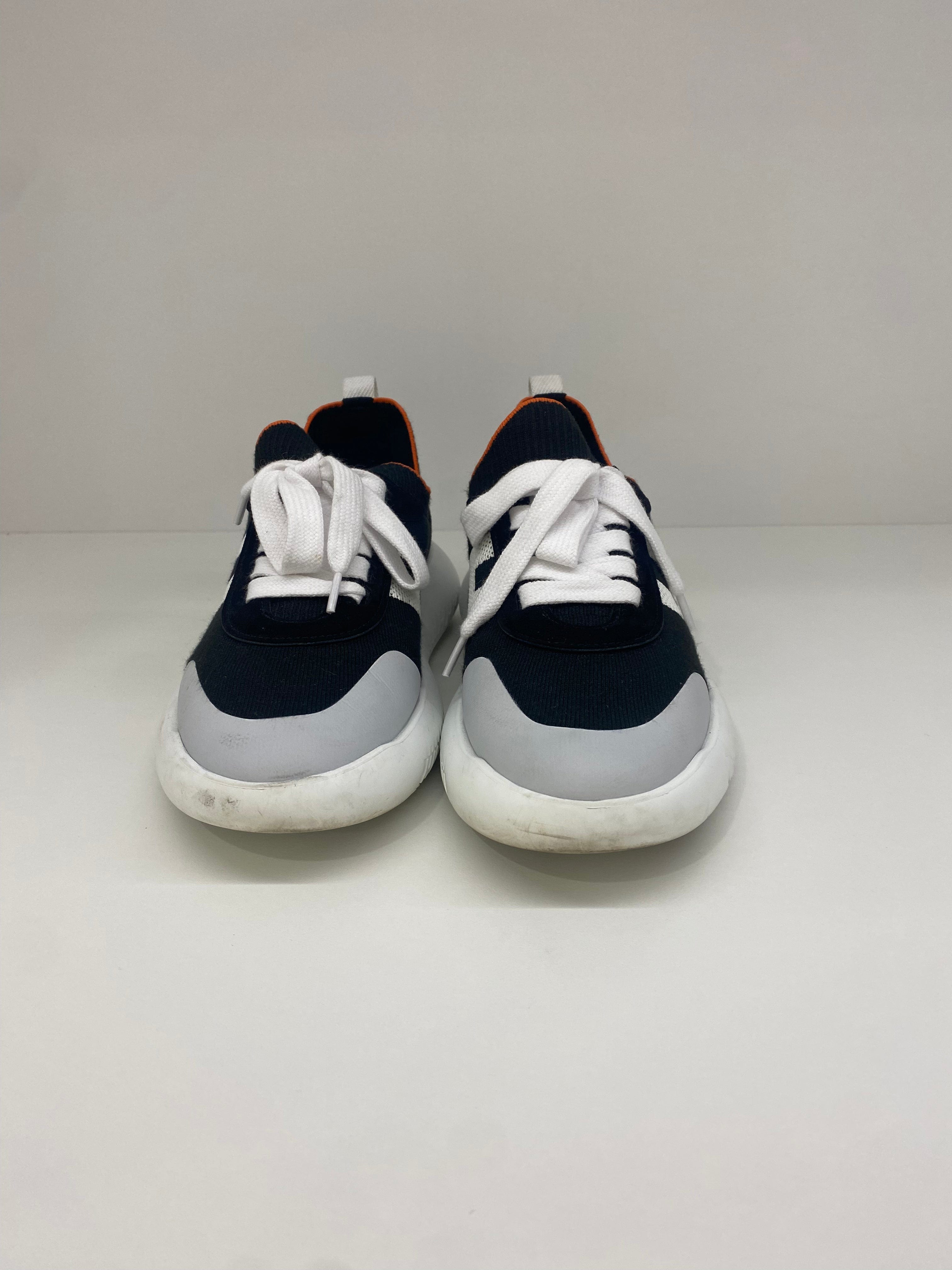 PH Luxury Consignment Hermes Black and White Sneakers - Size 36