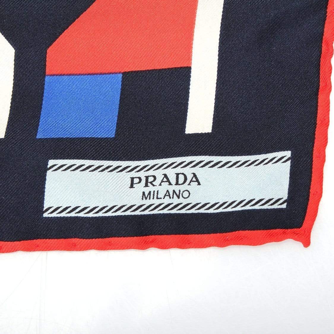 Prada Prada Printed Silk Scarf