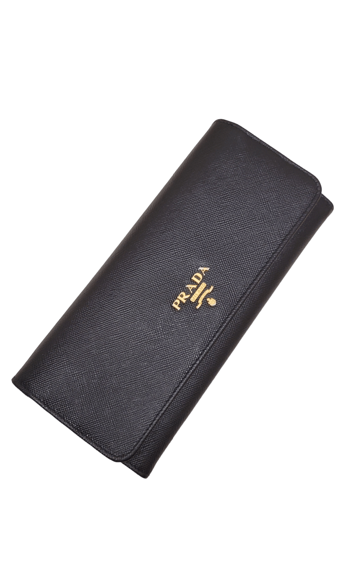 Prada Saffiano Long Black Wallet GHW Pink beige interior SKC1300