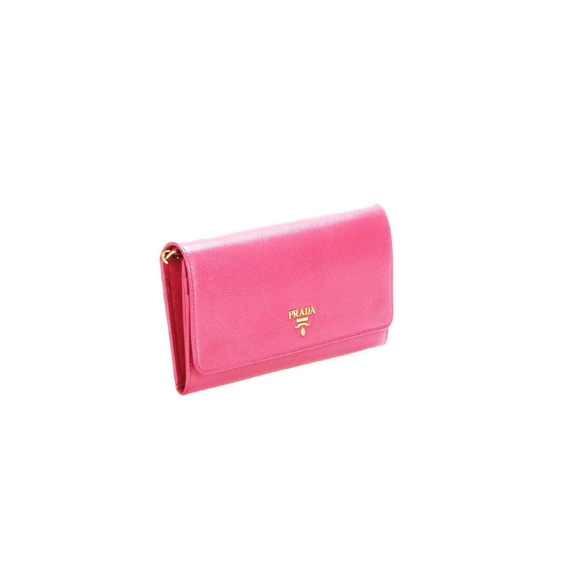 Leather wallet Prada Pink in Leather - 40738950