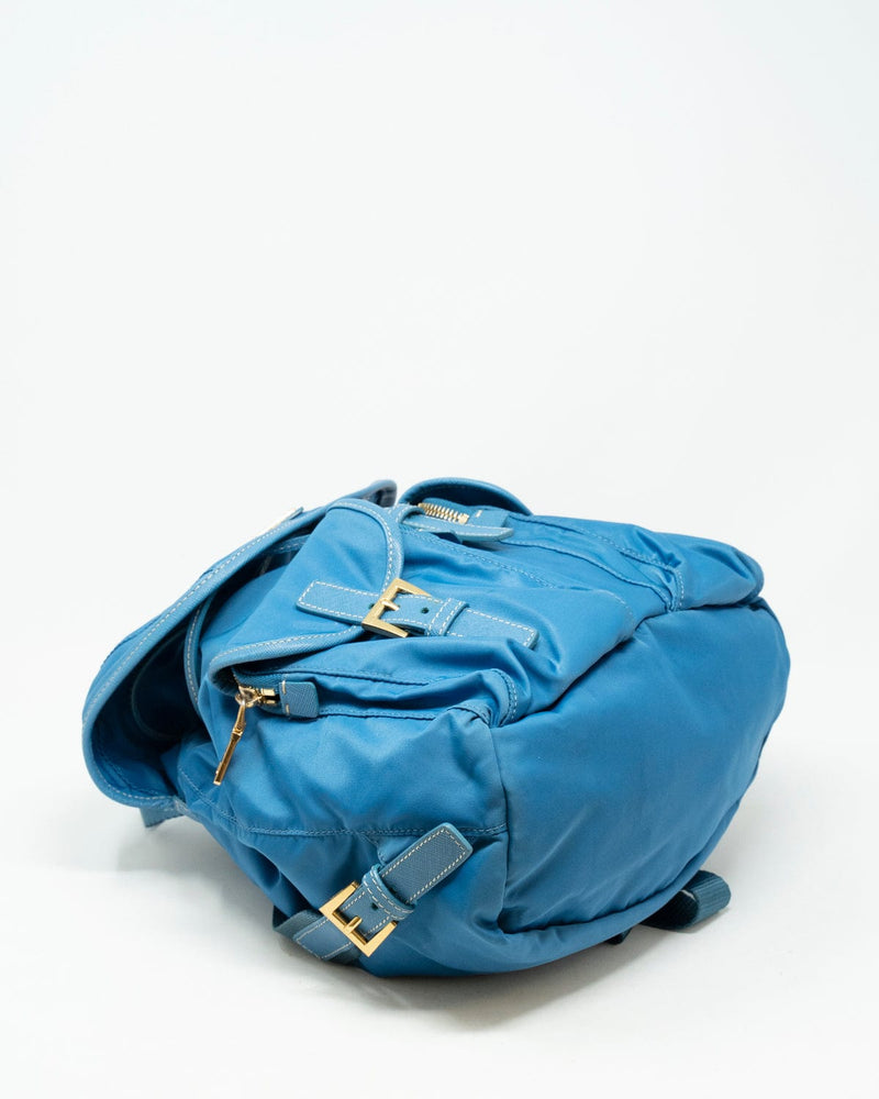 Prada Tessuto Vela Bruciato Nylon Small Backpack