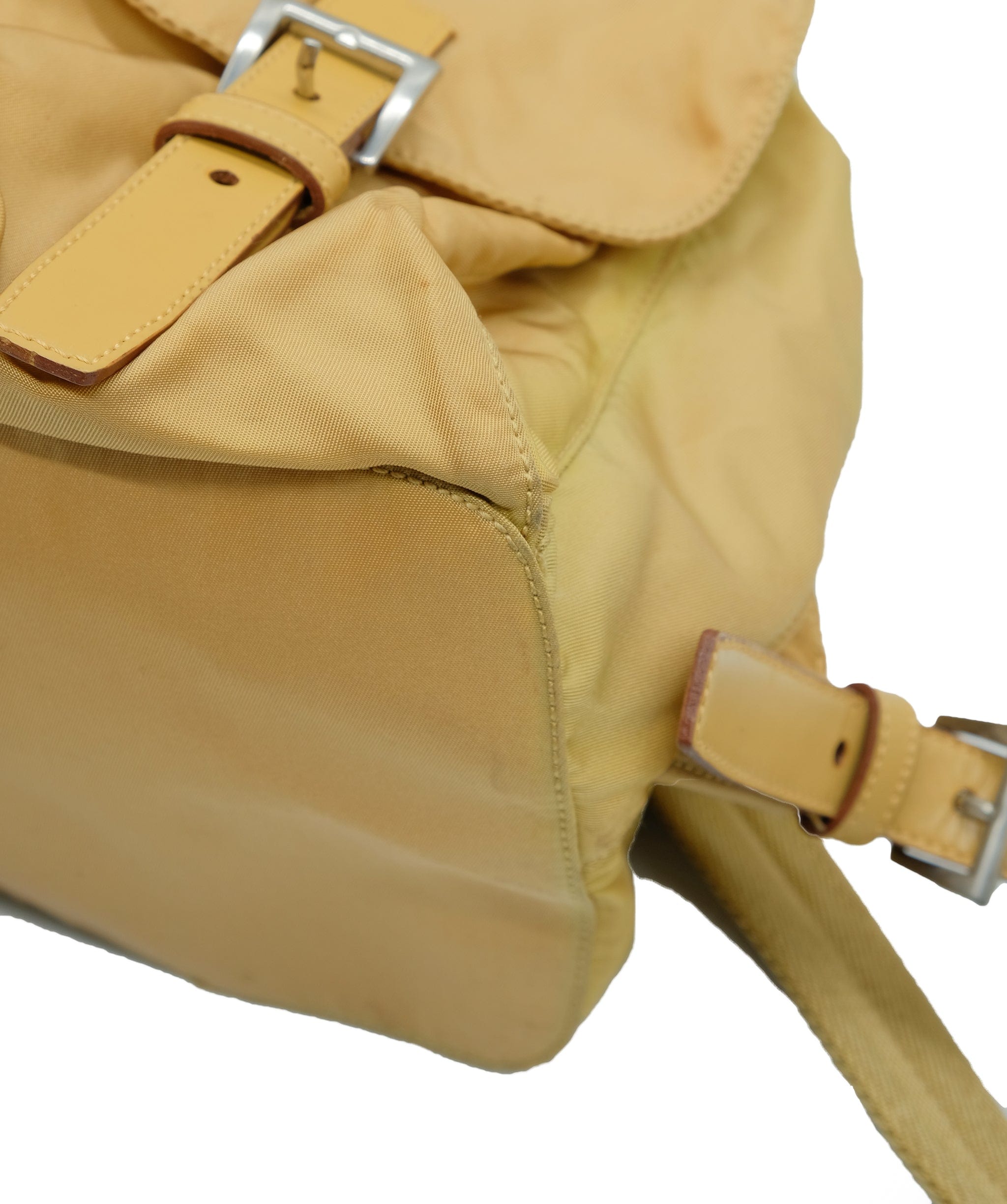 Prada Prada Backpack Nylon Beige Auth bs3393 AWL4571