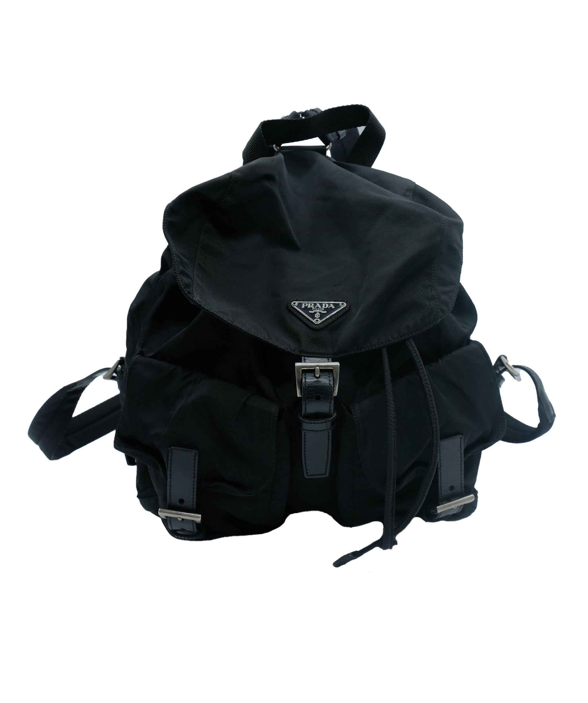 Prada PRADA Backpack Nylon Black Auth 34014 AWL4570