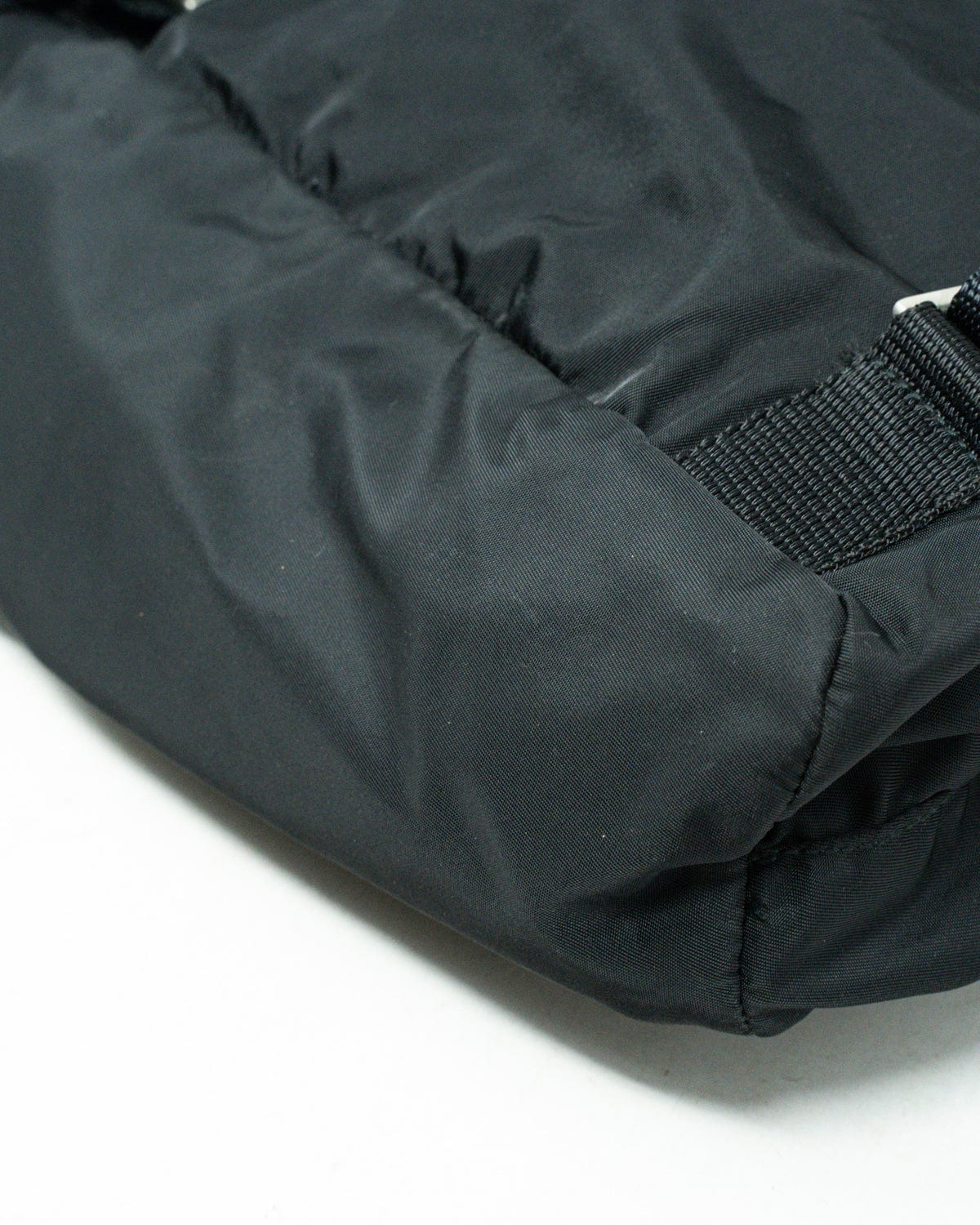 Prada PRADA Backpack Nylon Black with Double Front Pockets - AWL3193