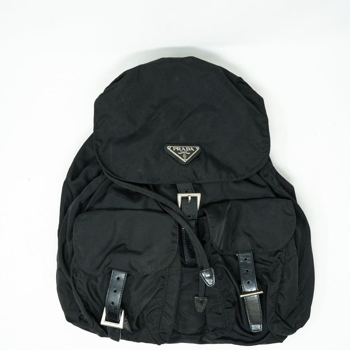 AW1993 PRADA LEATHER BACKPACK（Re-Nylon and brushed leather medium 