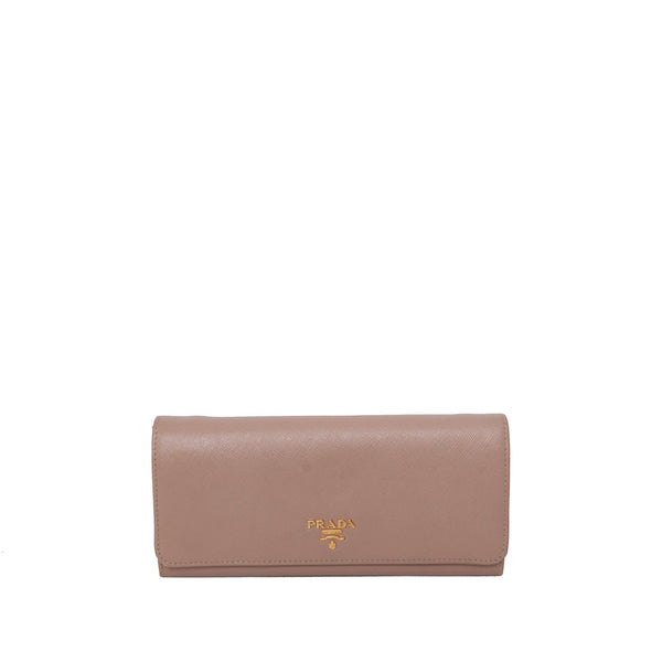 Prada Saffiano Leather Wallet with Chain