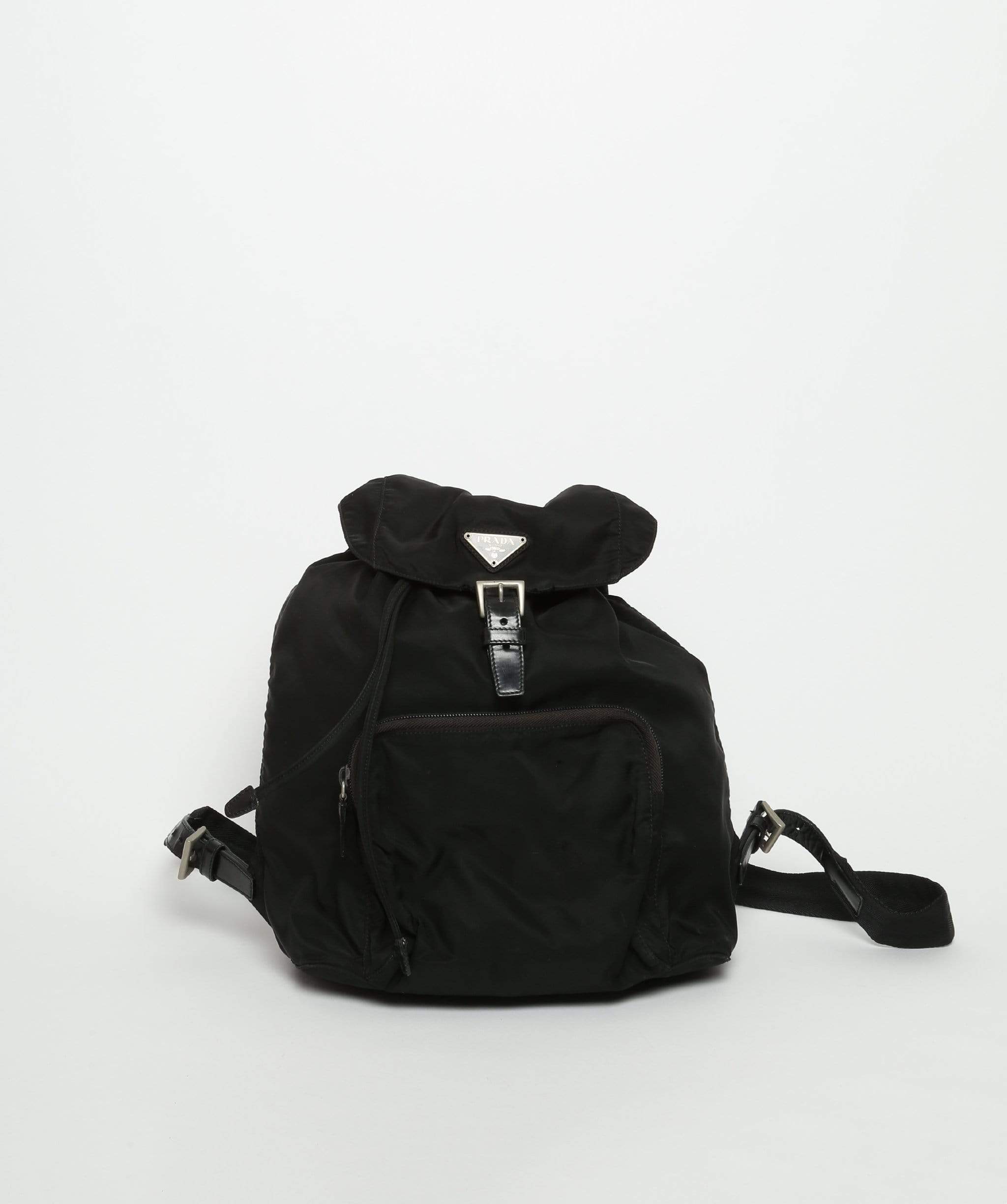 Prada Prada Black Nylon Backpack with Single Pocket 58