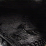 Prada Prada Black Nylon Top Zip Front Ribbon Tote - AWC1676