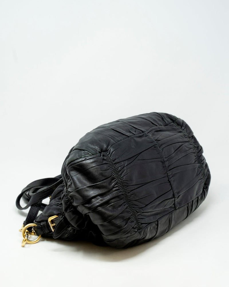 Prada ruched bag hot sale