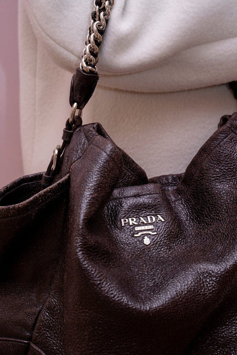 Prada Milano Pu Leather Dark Brown Stylish Women Shoulder bag, For Office,  200 Gm at Rs 300/piece in Ghaziabad