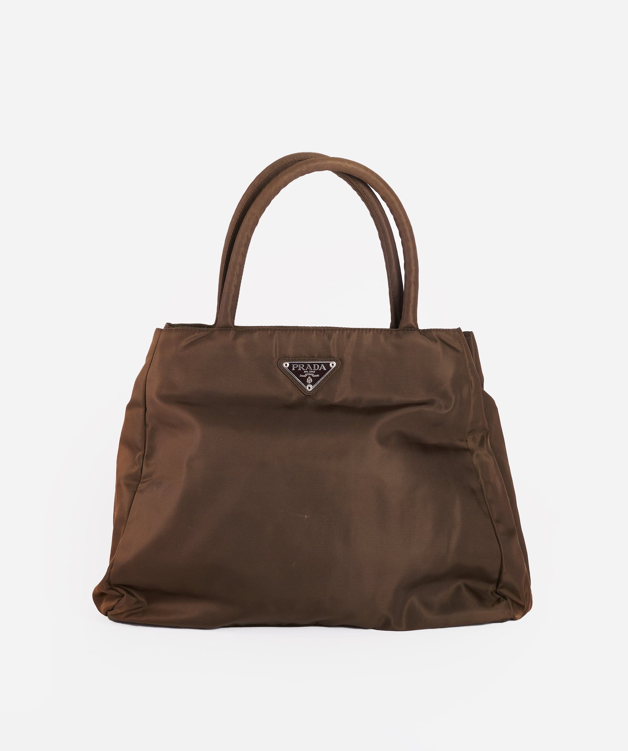Prada Prada Brown Nylon Handbag 31
