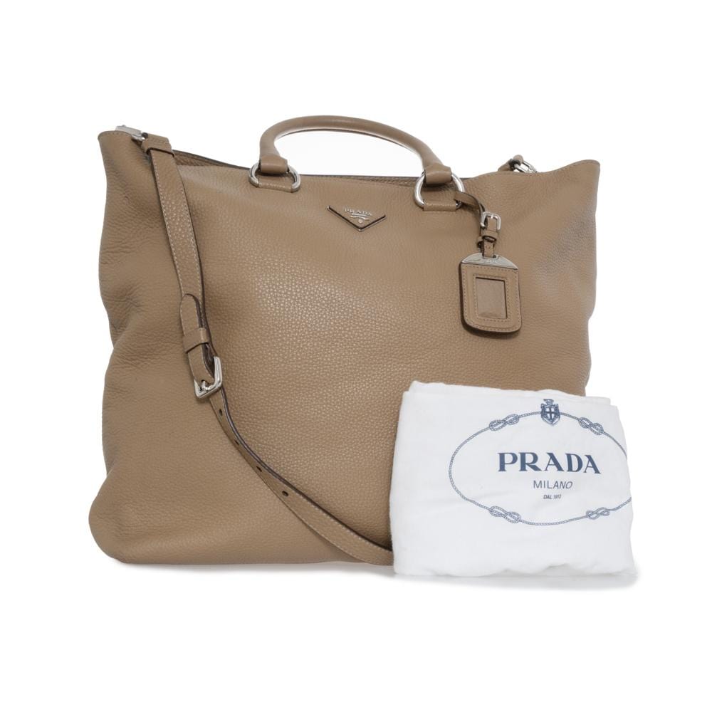 Prada Prada Camel-Coloured Soft Leather Tote - ADL1148