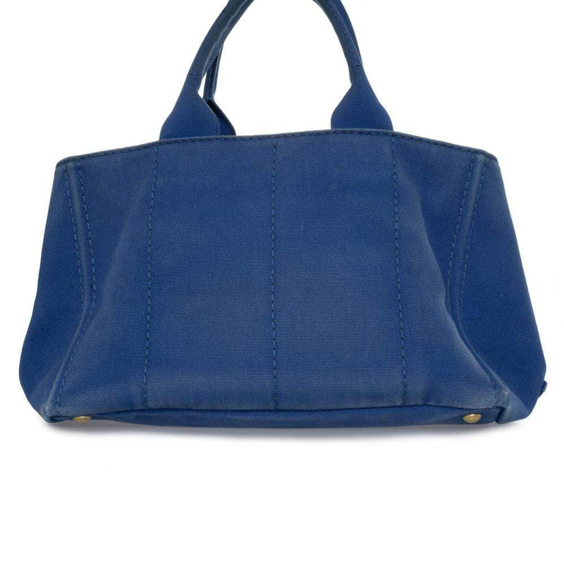 Prada Prada Canapa Handbag Blue Canvas GM AWL1107