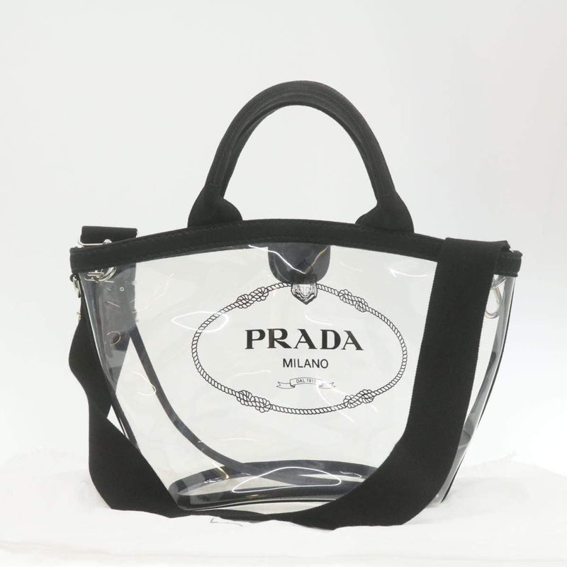Prada Transparent and Black PVC Tote Prada