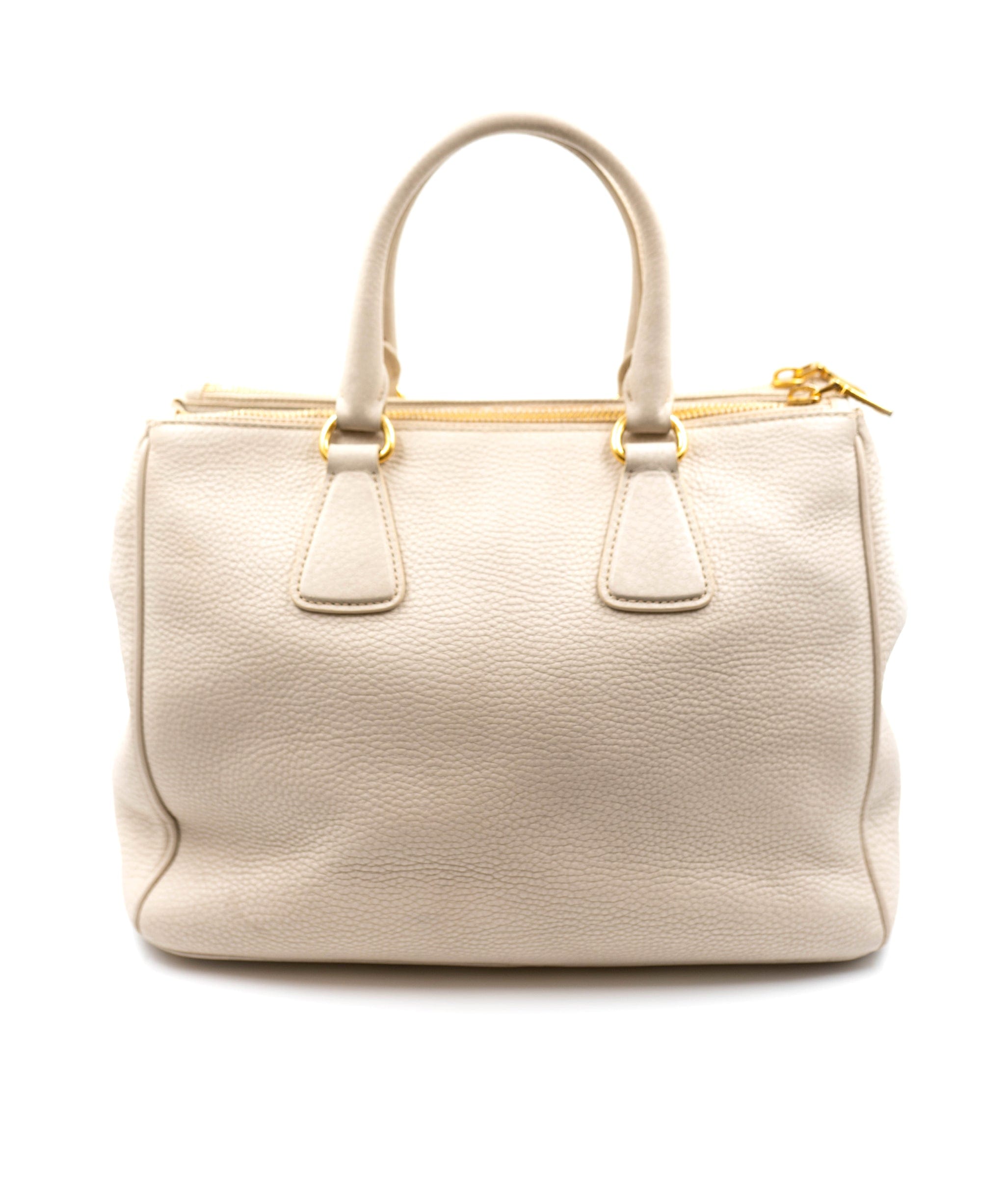 Prada Prada Cream Leather Tote Bag GHW  - AGL2112