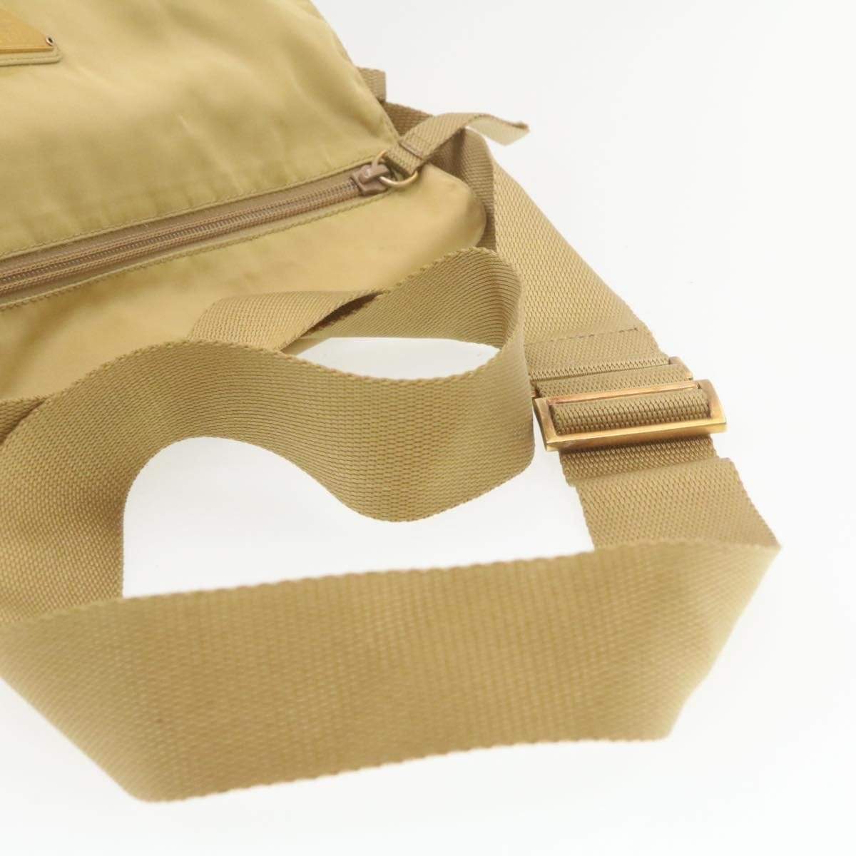 Prada PRADA Cross Body Beige Nylon Messenger Bag