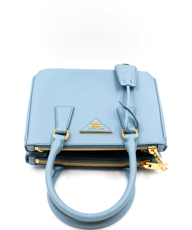 Prada Galleria bag small size bluette, 名牌, 手袋及銀包- Carousell