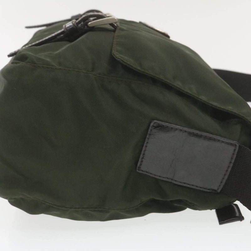 Prada Prada Khaki Nylon Shoulder Bag