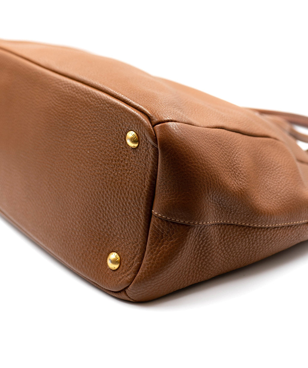 PRADA Tote Bag in Canvas Leather BR3511 Beige Brown – Timeless Vintage