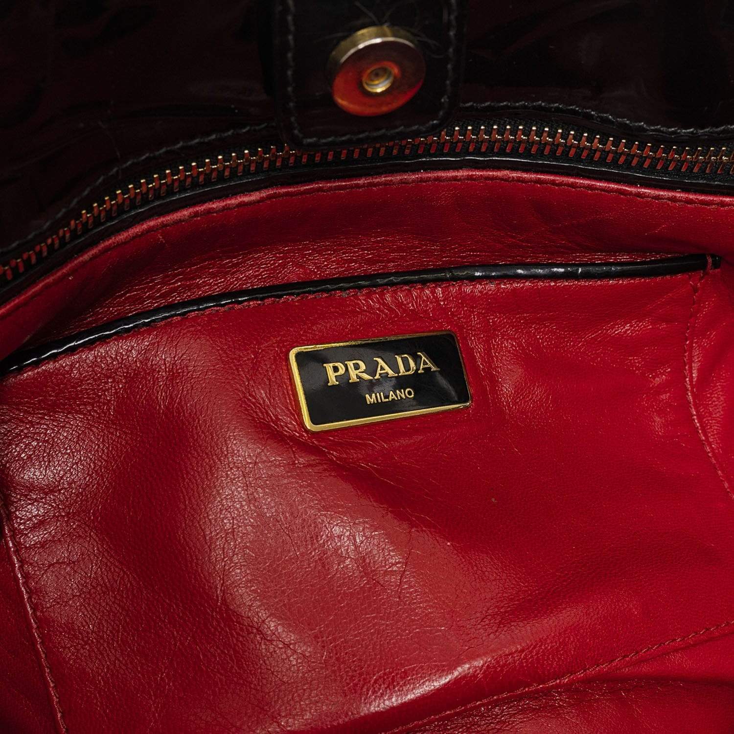 Prada Prada Limited Edition Empreinte Patent Bag - AWL1659