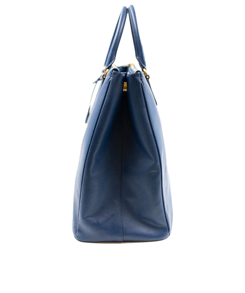 Blue prada discount saffiano bag