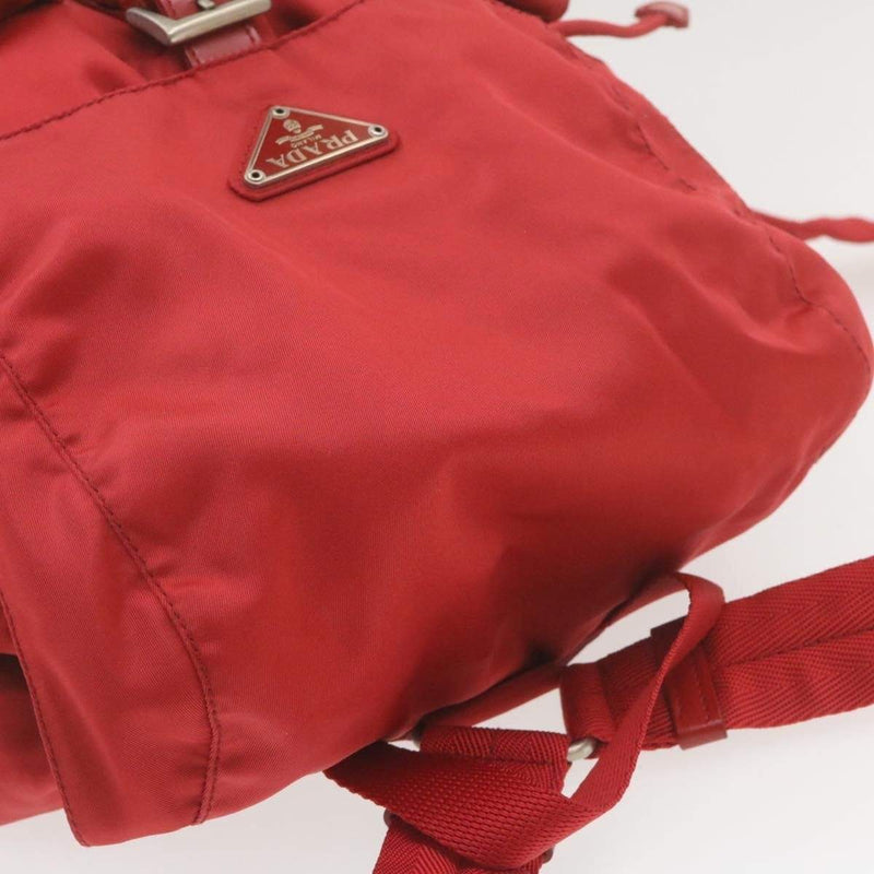 Prada Prada Nylon Backpack Red