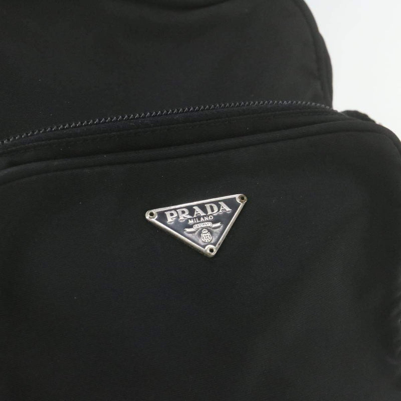 Prada PRADA Nylon Cross Body Shoulder Bag Black MW2774