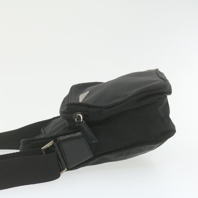Prada PRADA Nylon Cross Body Shoulder Bag Black MW2774