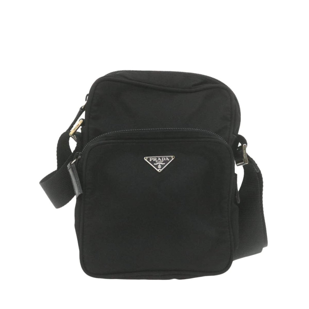 Prada black messenger discount bag