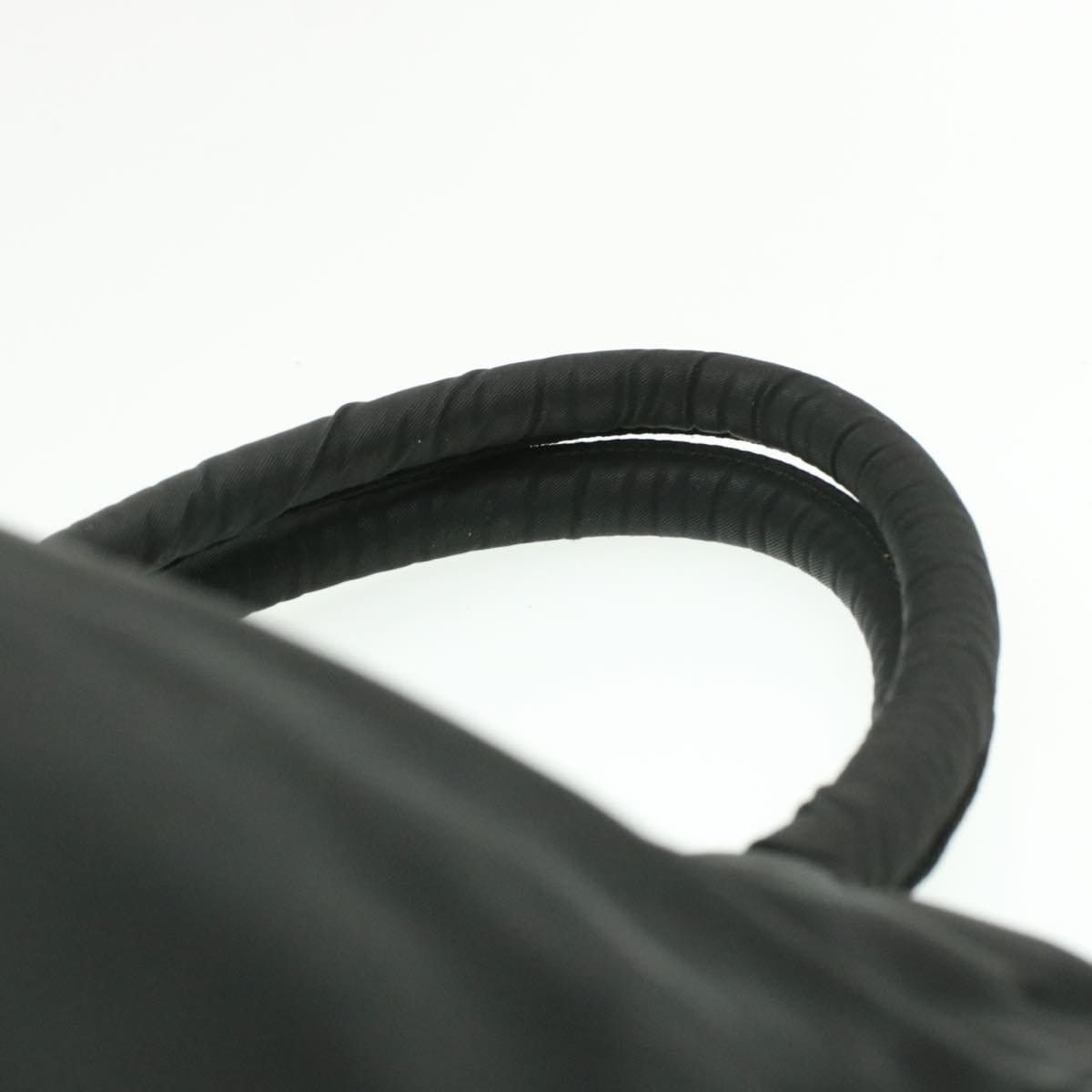 Prada PRADA Nylon Hand Bag Black Auth RD943