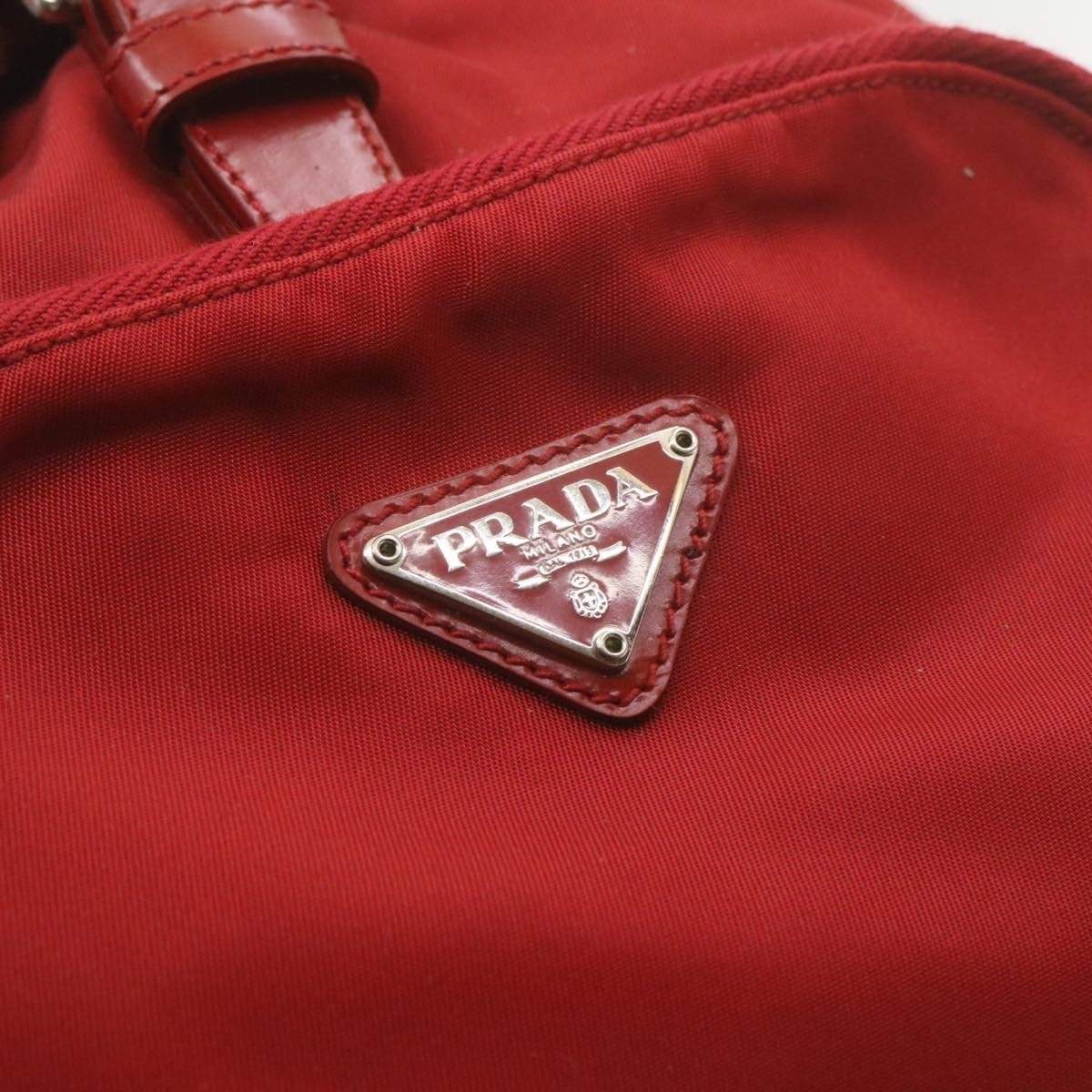 Prada PRADA Nylon Mini Backpack Red 35