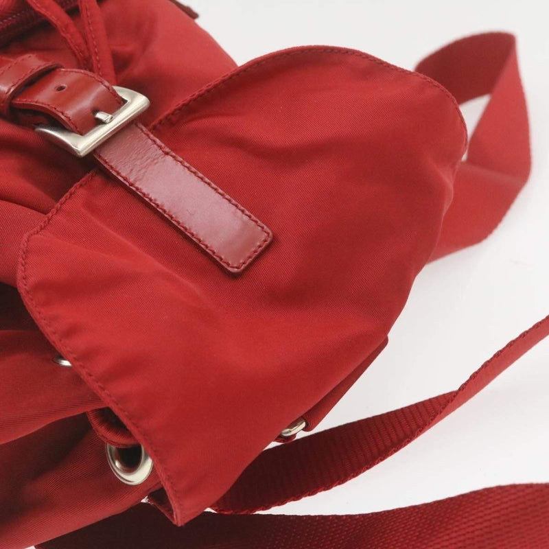 Prada PRADA Nylon Mini Backpack Red 35