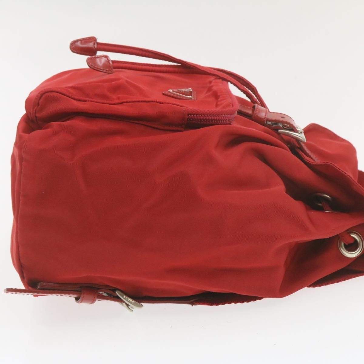 Prada PRADA Nylon Mini Backpack Red 35