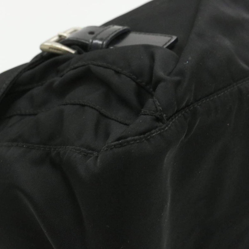 Prada PRADA Nylon Shoulder Bag Black 21