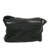Prada PRADA Nylon Shoulder Bag Black 21