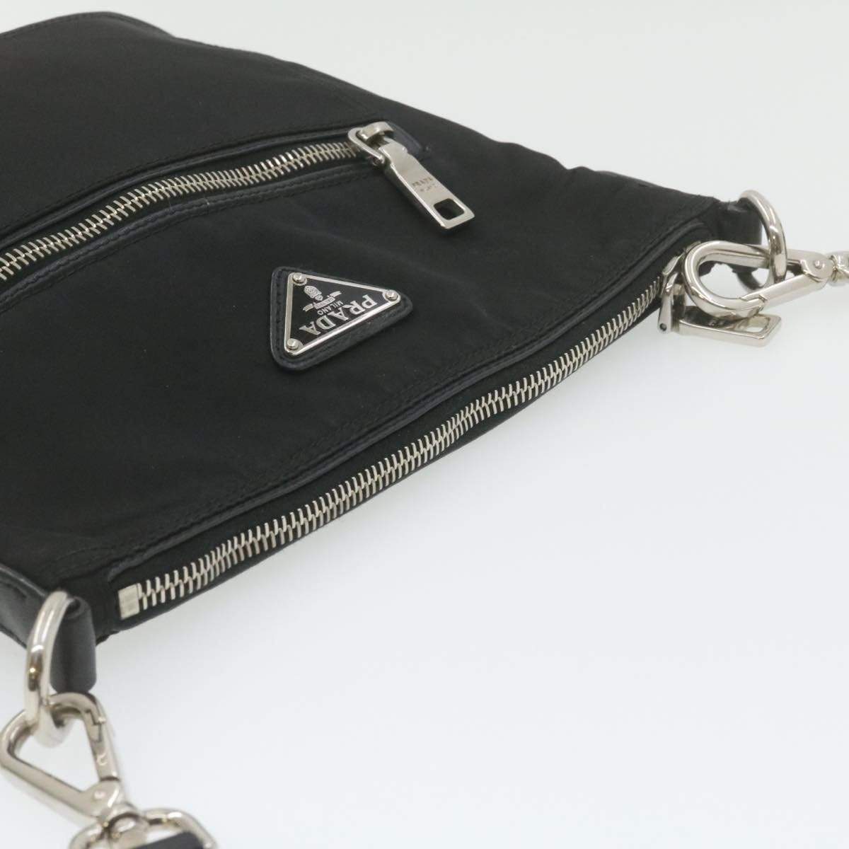 Prada PRADA Nylon Shoulder Bag Black MW2208